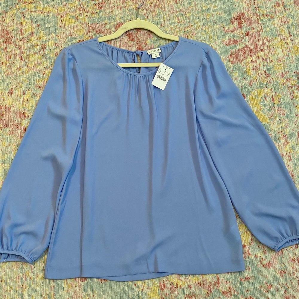 J. Crew Factory tie back blouse NWT